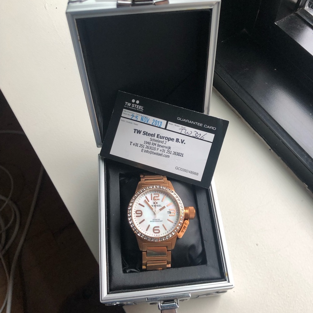 NIB never worn rose gold TW Steel Watch